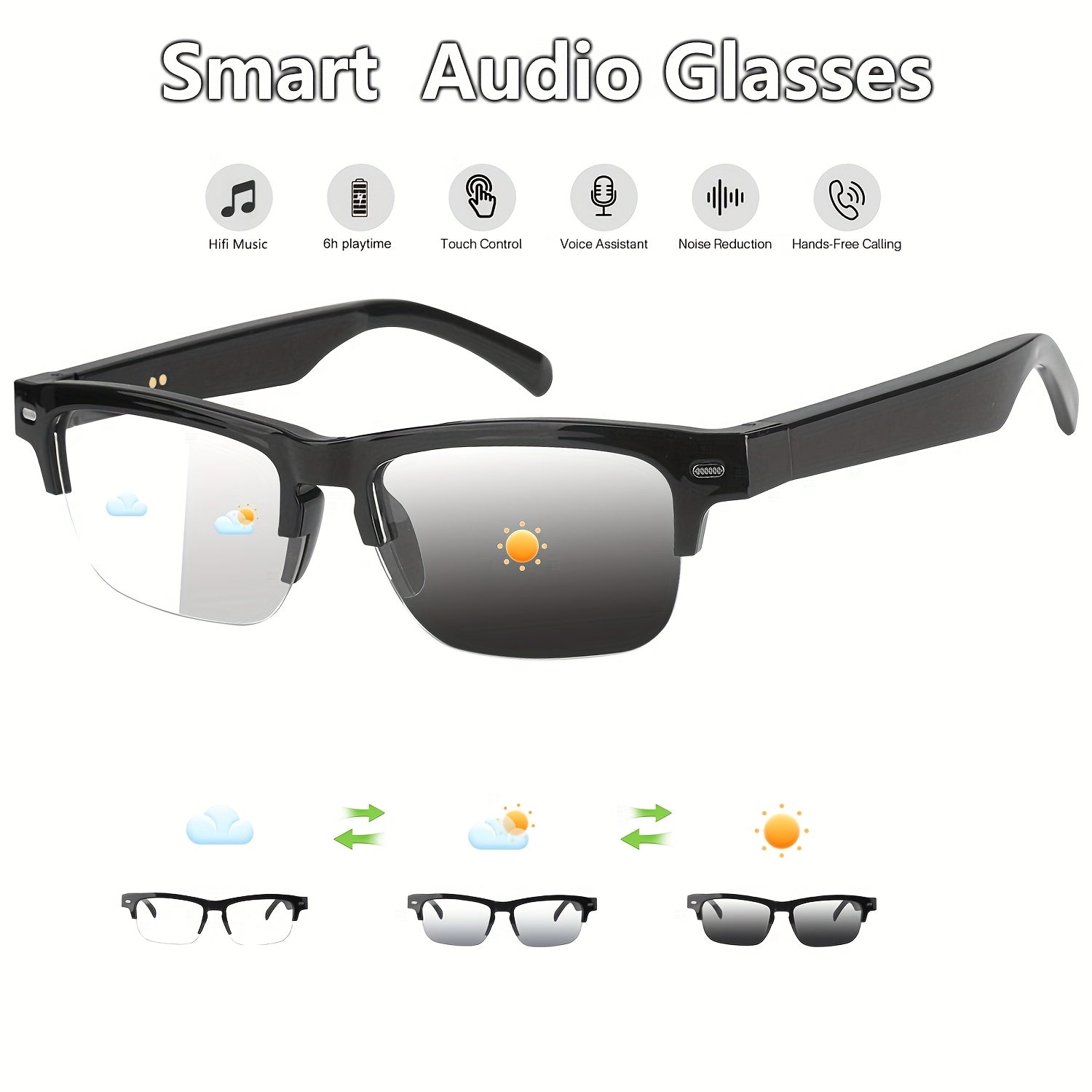 Smart Glasses with Automatic Dimming Lenses
