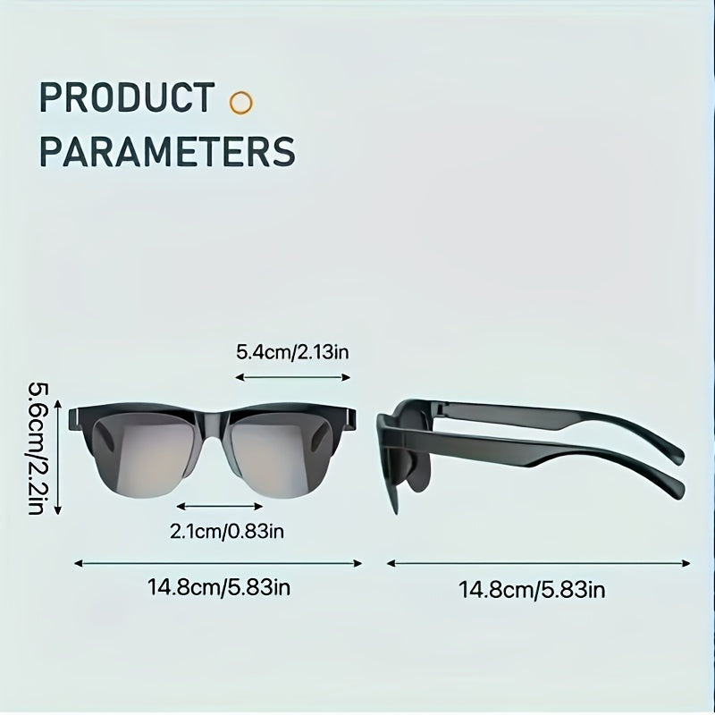 Wireless Smart Glasses, Equipped With AI Translation Function And Wireless Speaker