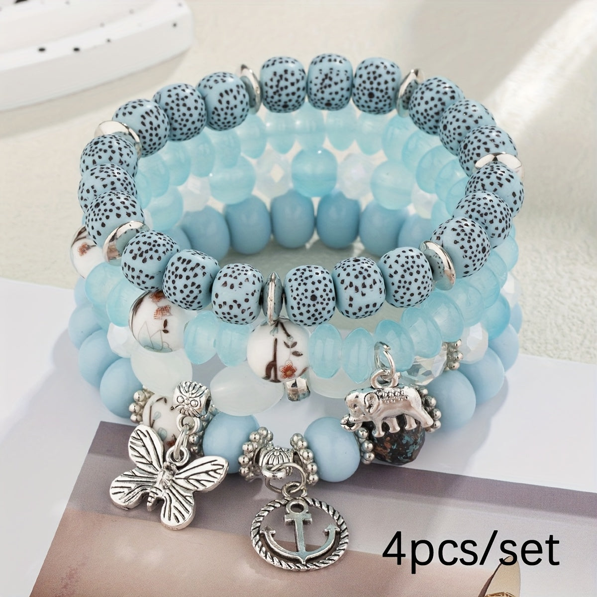 Multi-layer Beaded Bohemian Bracelet Sets