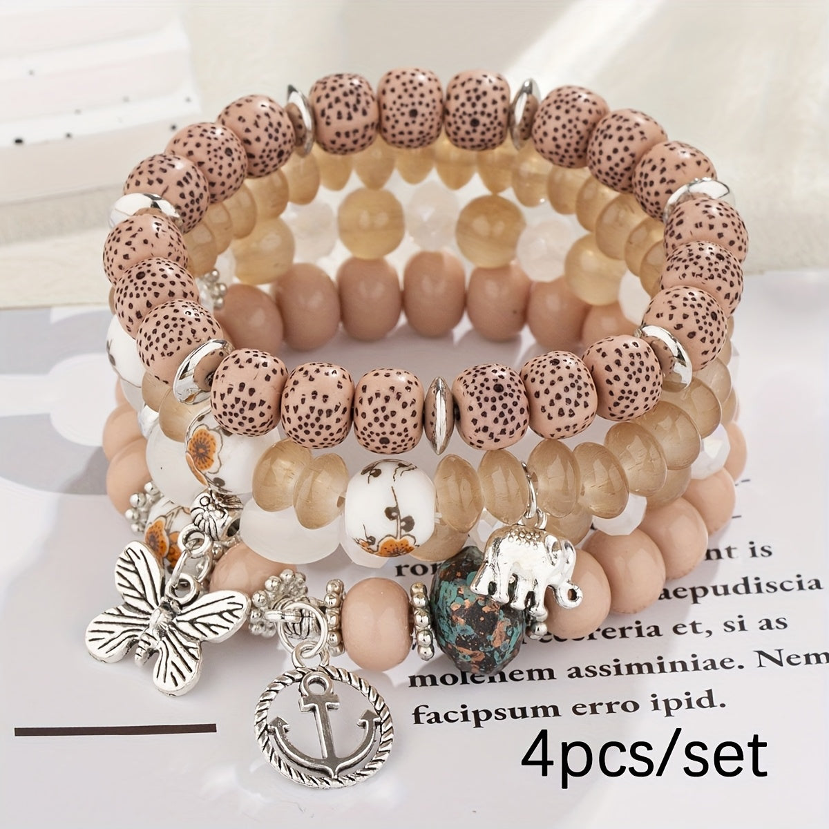 Multi-layer Beaded Bohemian Bracelet Sets
