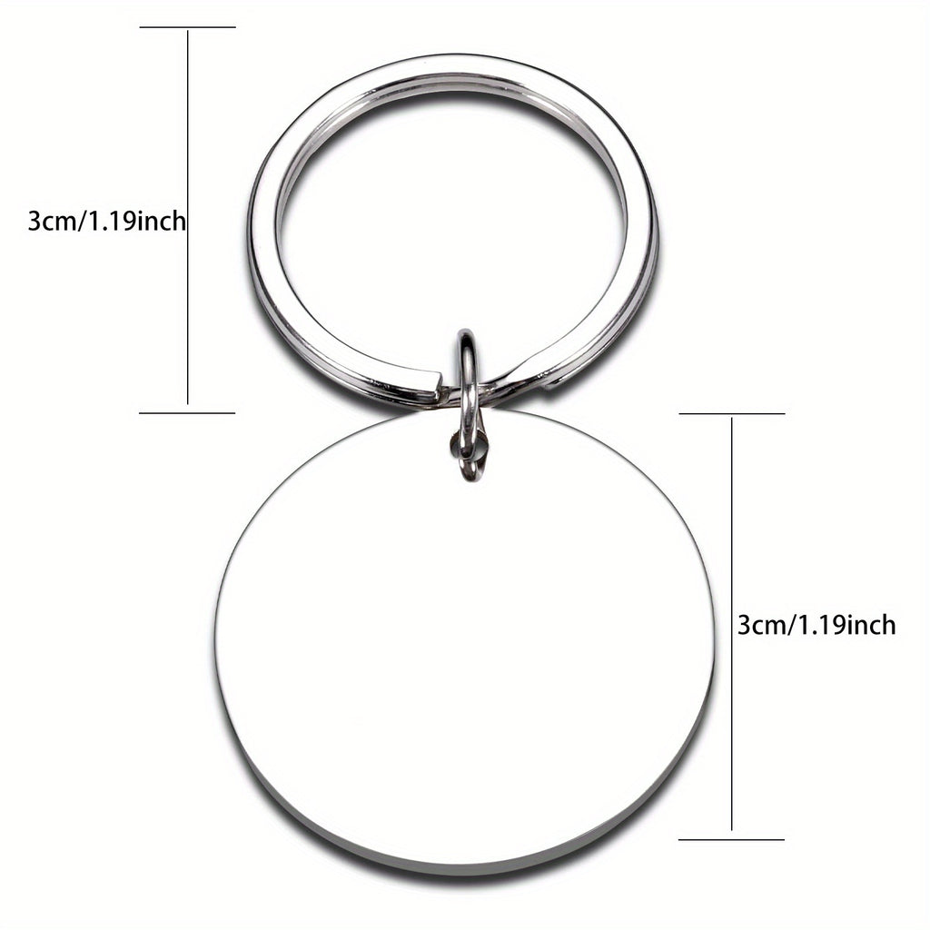 Stainless Steel "Best Dad in the Universe" Key Ring