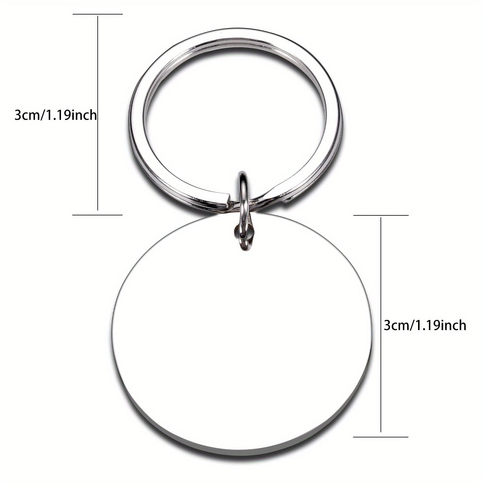 Stainless Steel "Best Dad in the Universe" Key Ring