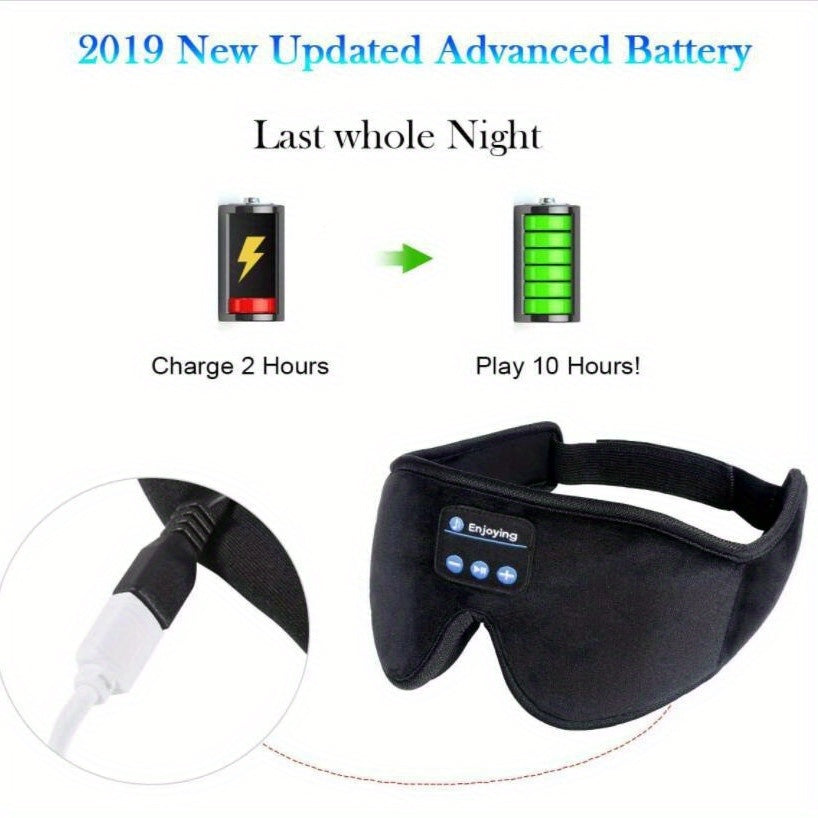 Wireless 3D Stereo Sleep Eye Mask