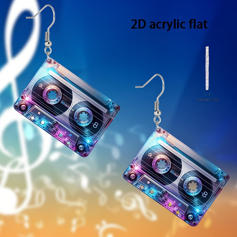 Colorful Musical Acrylic Earrings