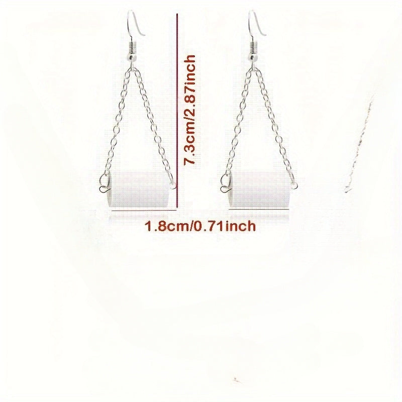 Creative Toilet Paper Earrings