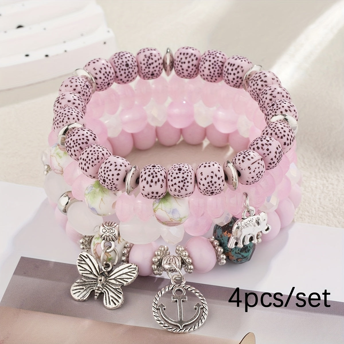 Multi-layer Beaded Bohemian Bracelet Sets