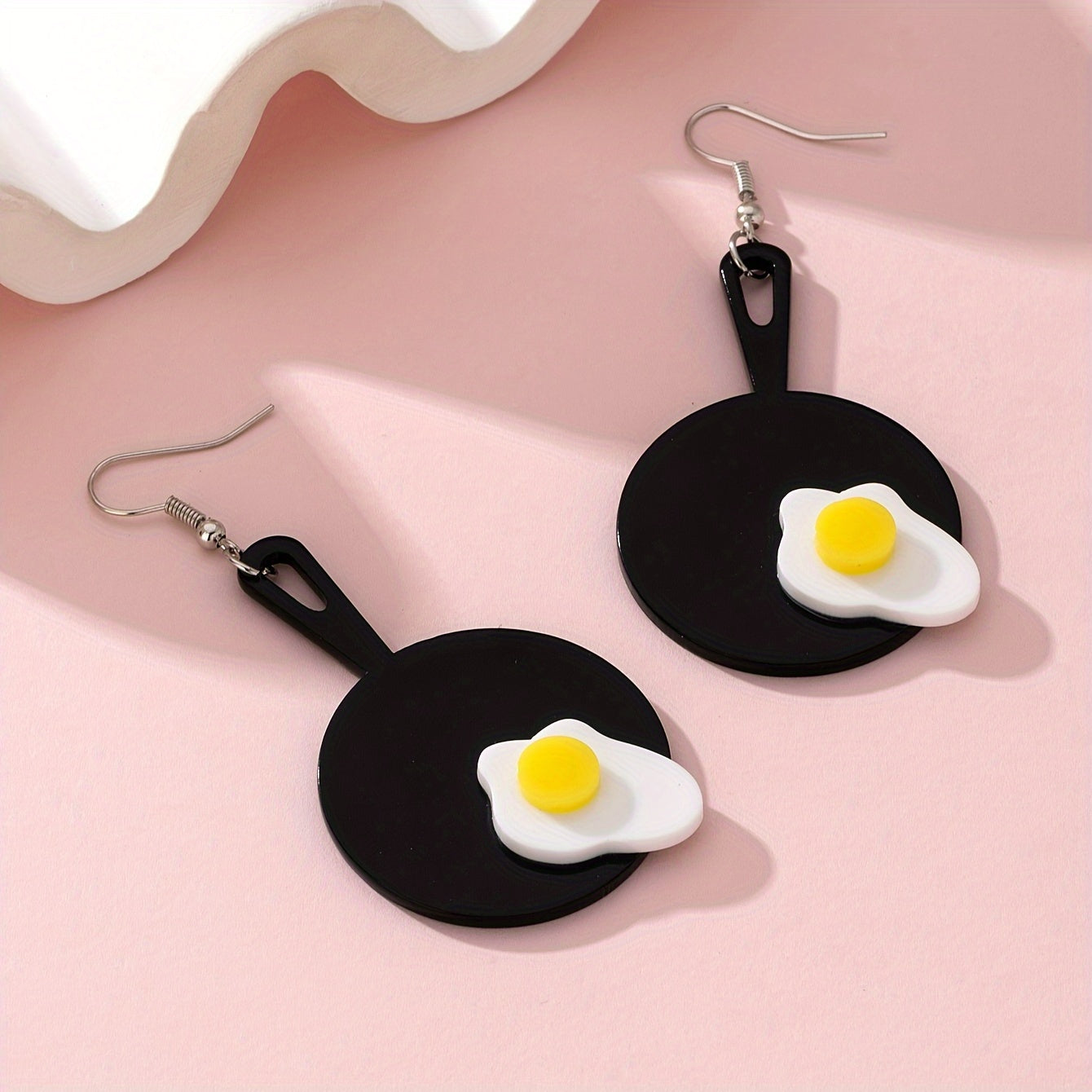 Omelette-Shaped Earrings