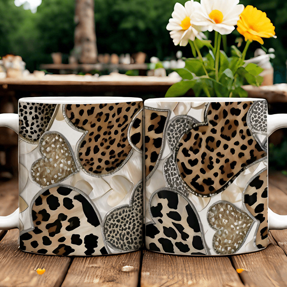 Leopard Print Ceramic Mug