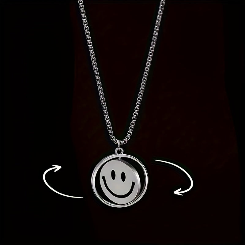 Rotating Double-Sided Expression Necklace