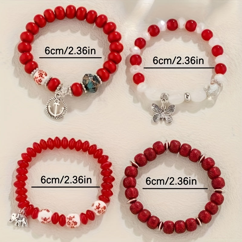 Multi-layer Beaded Bohemian Bracelet Sets
