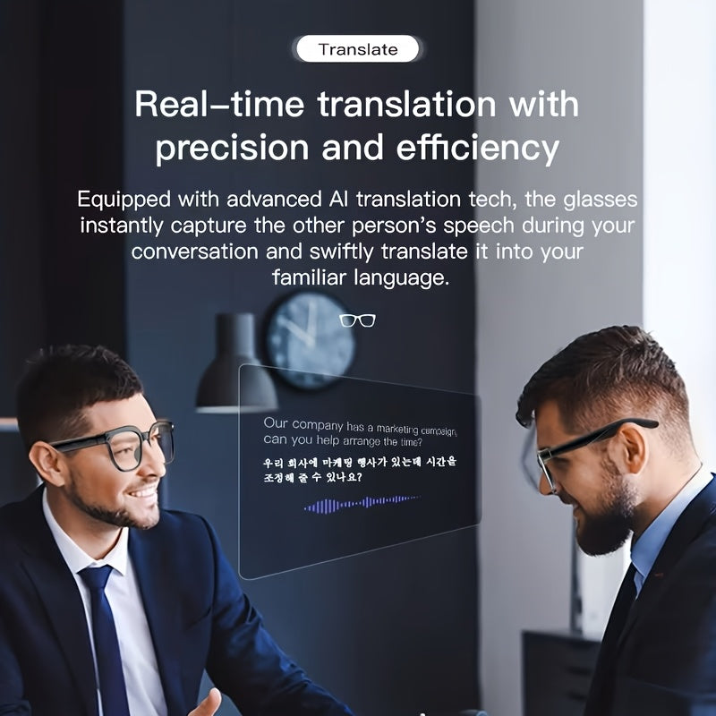 Smart Video Glasses with 163-Language Real-Time Translation