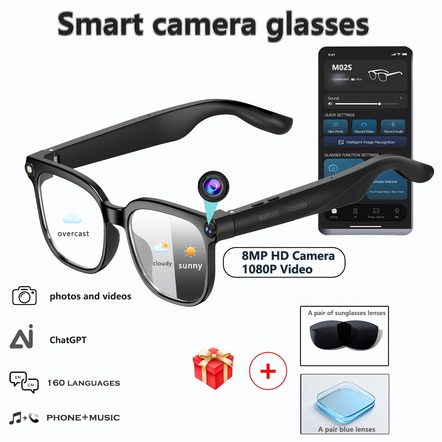 Smart Video Glasses with 163-Language Real-Time Translation