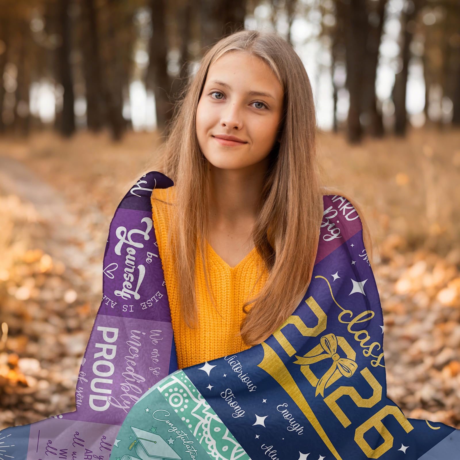 Class of 2026 Graduation Gift Throw Blanket 60" x 50"