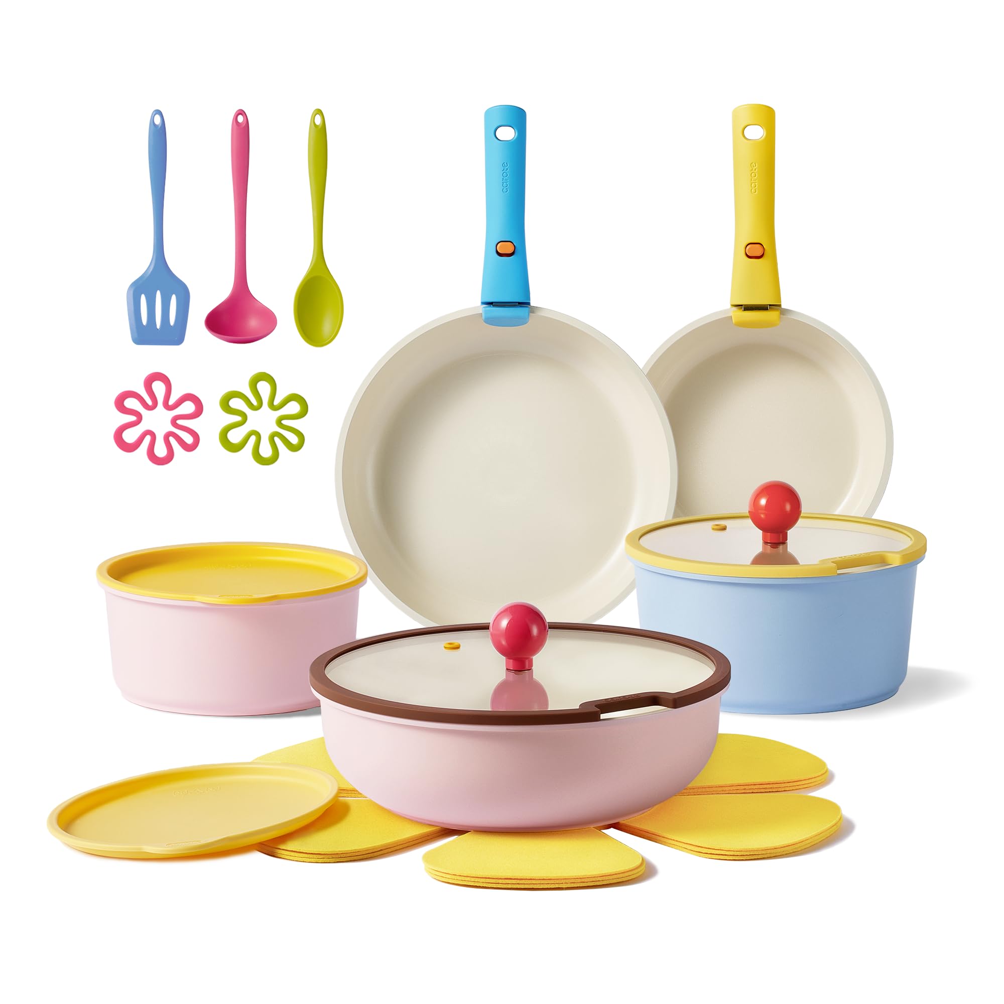 15pcs Pots and Pans Set Non Stick
