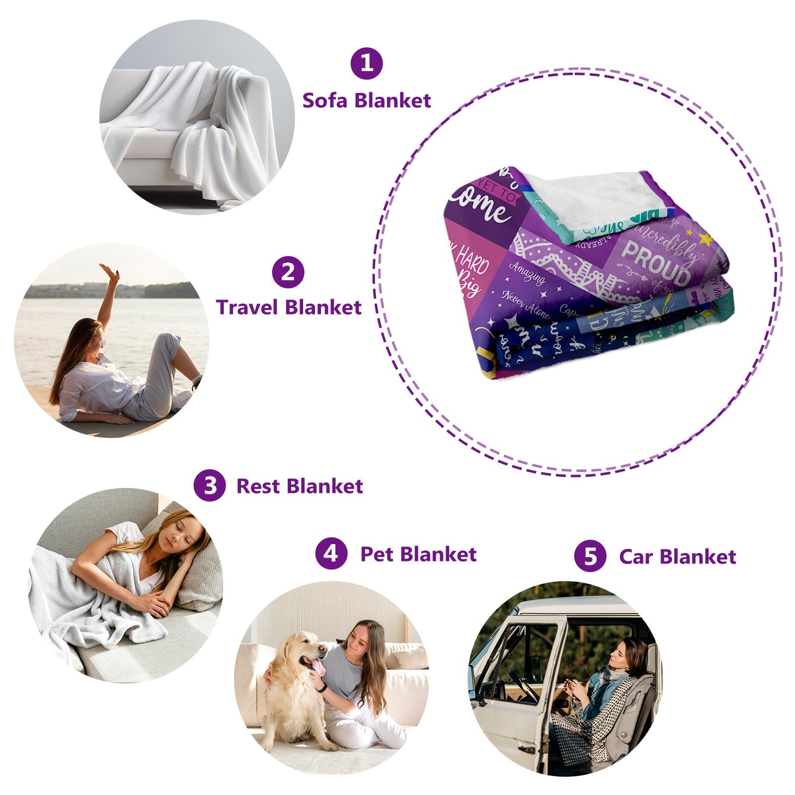 Class of 2026 Graduation Gift Throw Blanket 60" x 50"