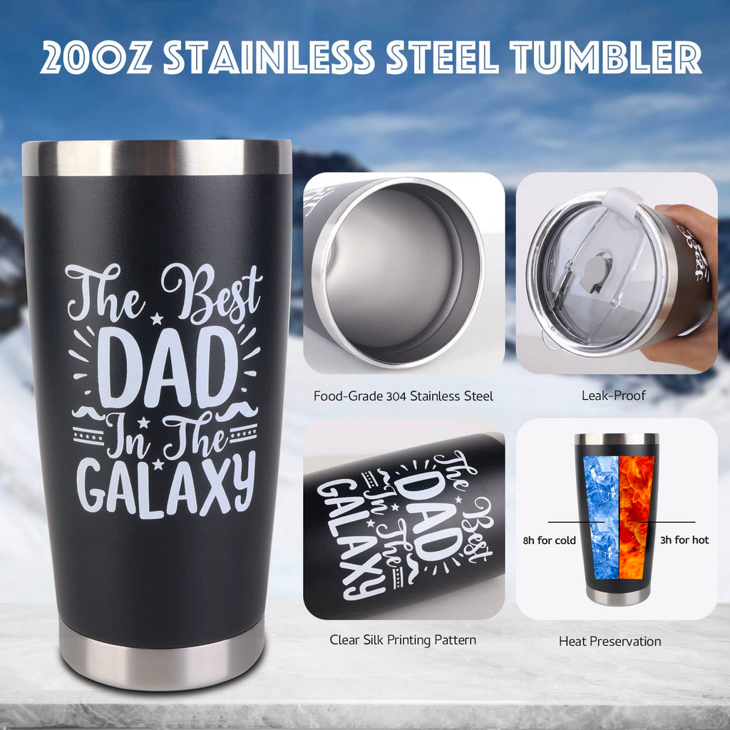 8PCS Fathers Day Gift Includes 20oz Tumbler