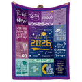 Class of 2026 Graduation Gift Throw Blanket 60" x 50"
