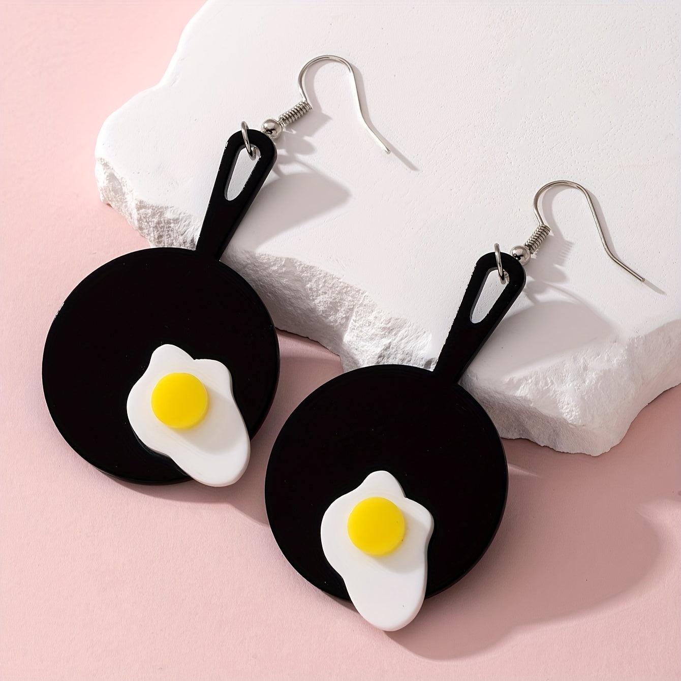Omelette-Shaped Earrings