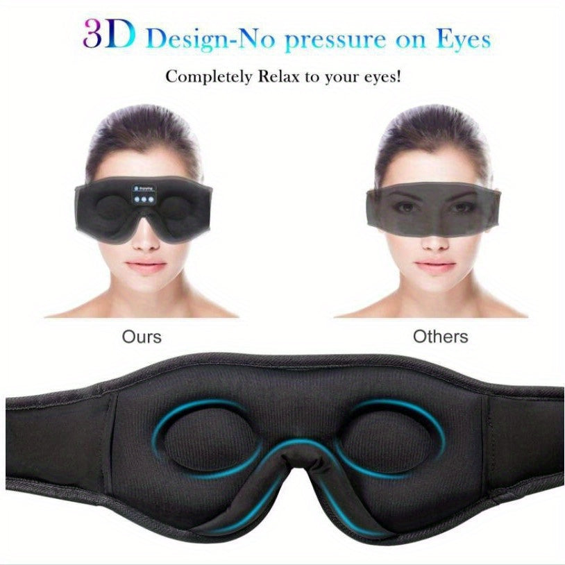 Wireless 3D Stereo Sleep Eye Mask