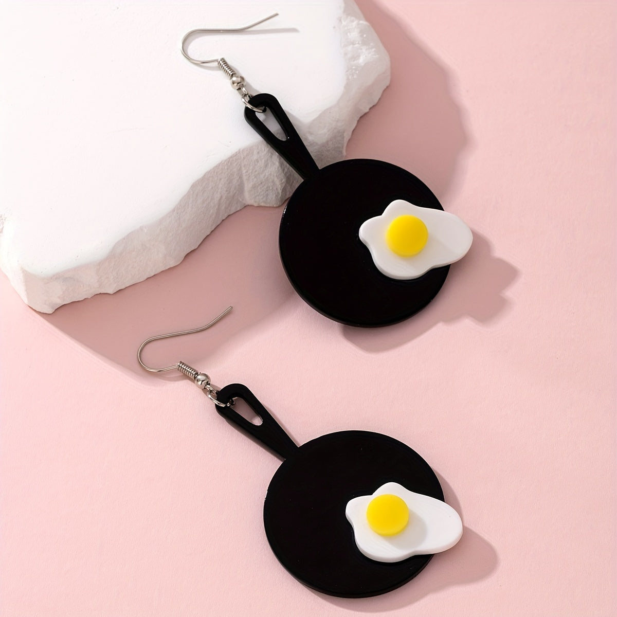 Omelette-Shaped Earrings