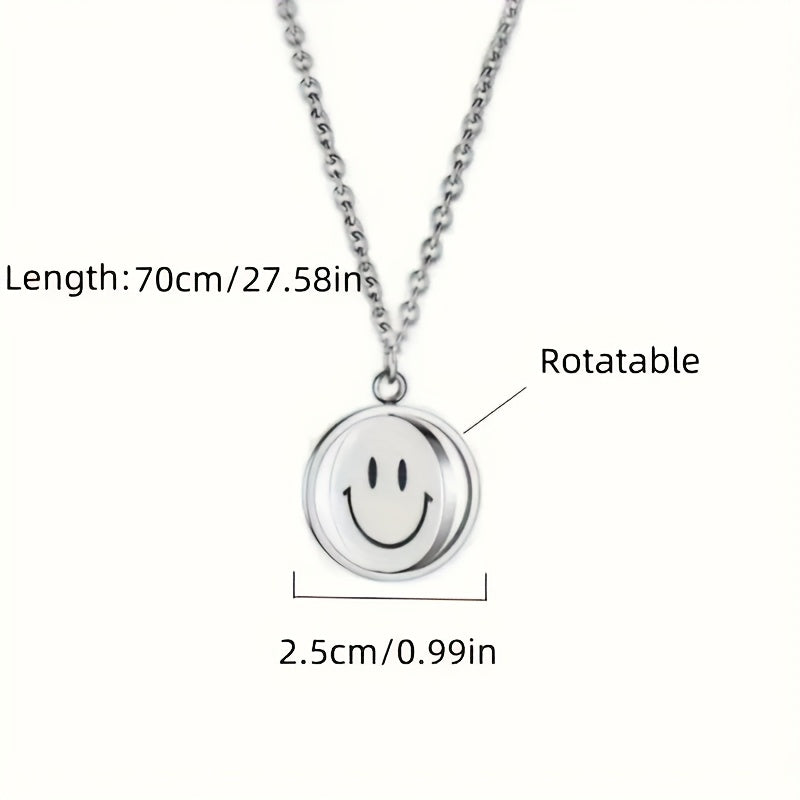 Rotating Double-Sided Expression Necklace