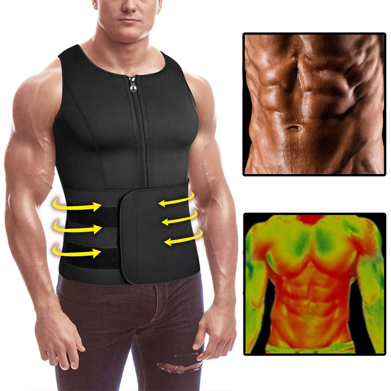 Neoprene Men's Shaper Sweat Vest