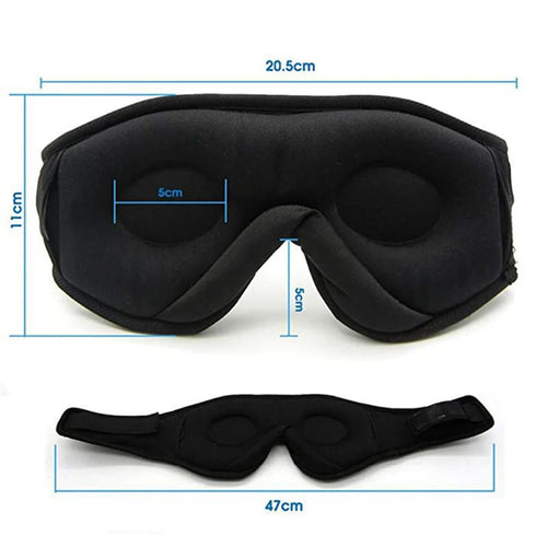 3D Eye Mask Music Play Sleeping Headphones with Built-in HD Speaker