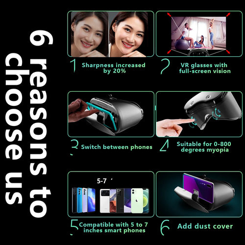 3D Virtual Reality VR Glasses