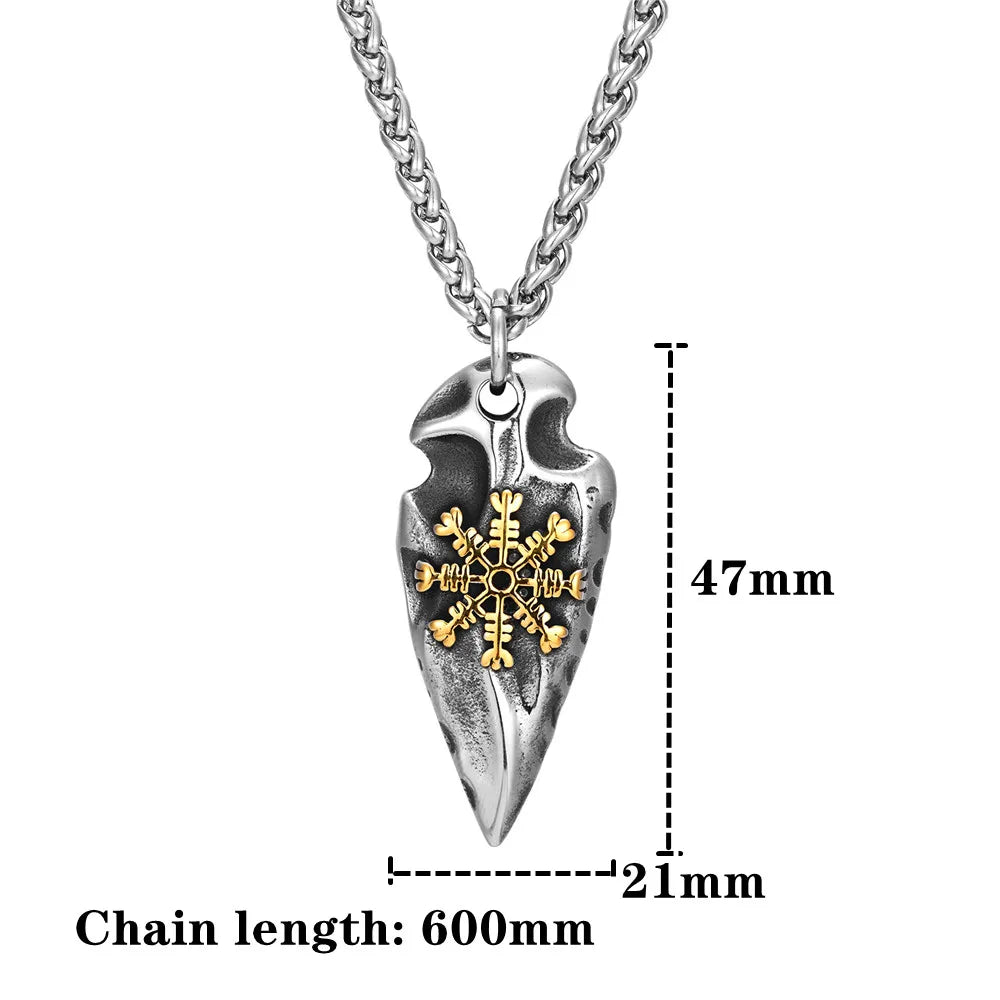 Viking Rune Shield Necklace