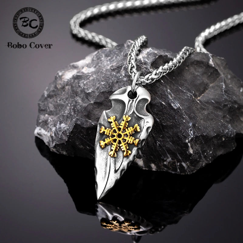 Viking Rune Shield Necklace