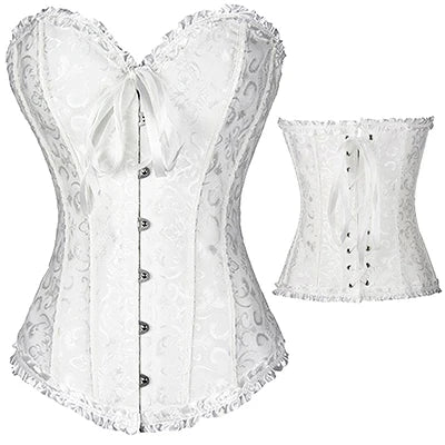 Women Plus Size Bustier Waist Cincher Body Shaper Corsets