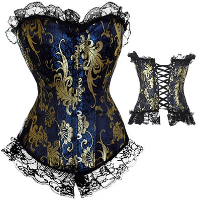 Women Plus Size Bustier Waist Cincher Body Shaper Corsets