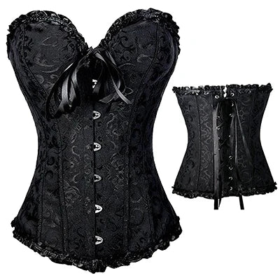 Women Plus Size Bustier Waist Cincher Body Shaper Corsets