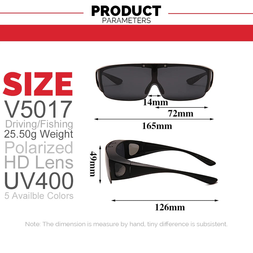 VIVIBEE Flip Up Polarized Fit Over Glasses Sunglasses