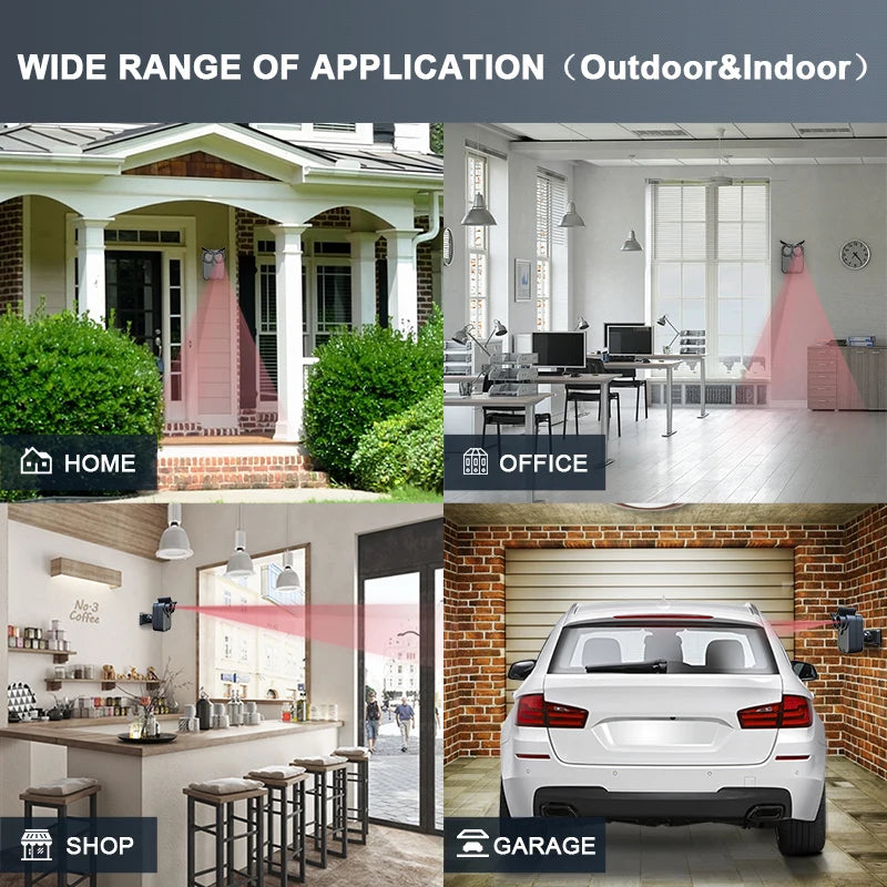 HTZSAFE Wireless Driveway Security Alarm Waterproof
