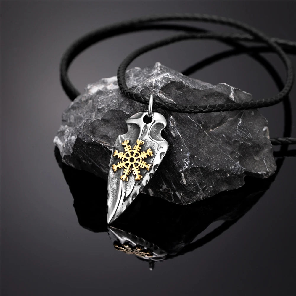 Viking Rune Shield Necklace