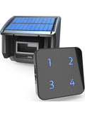 HTZSAFE 400 Meters Solar Wireless Driveway Alarm Outdoor Weather-Resistant Motion Sensor & Detector