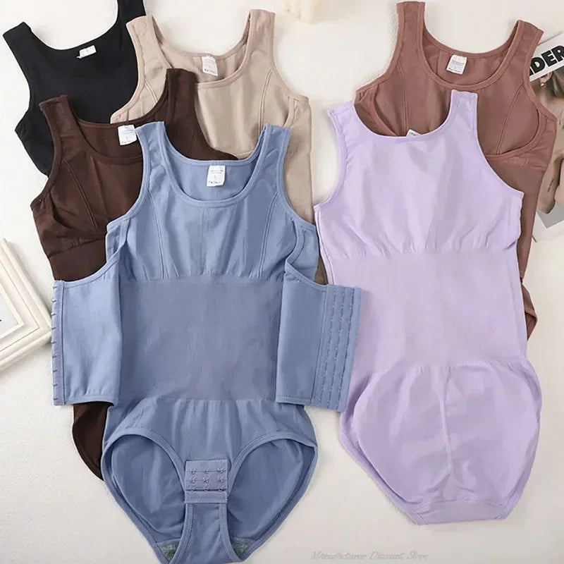 New Bodysuit Shapewear with Zipper Belt