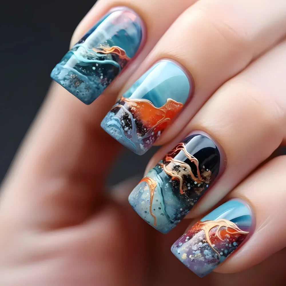 24pcs Simple Press on Nails