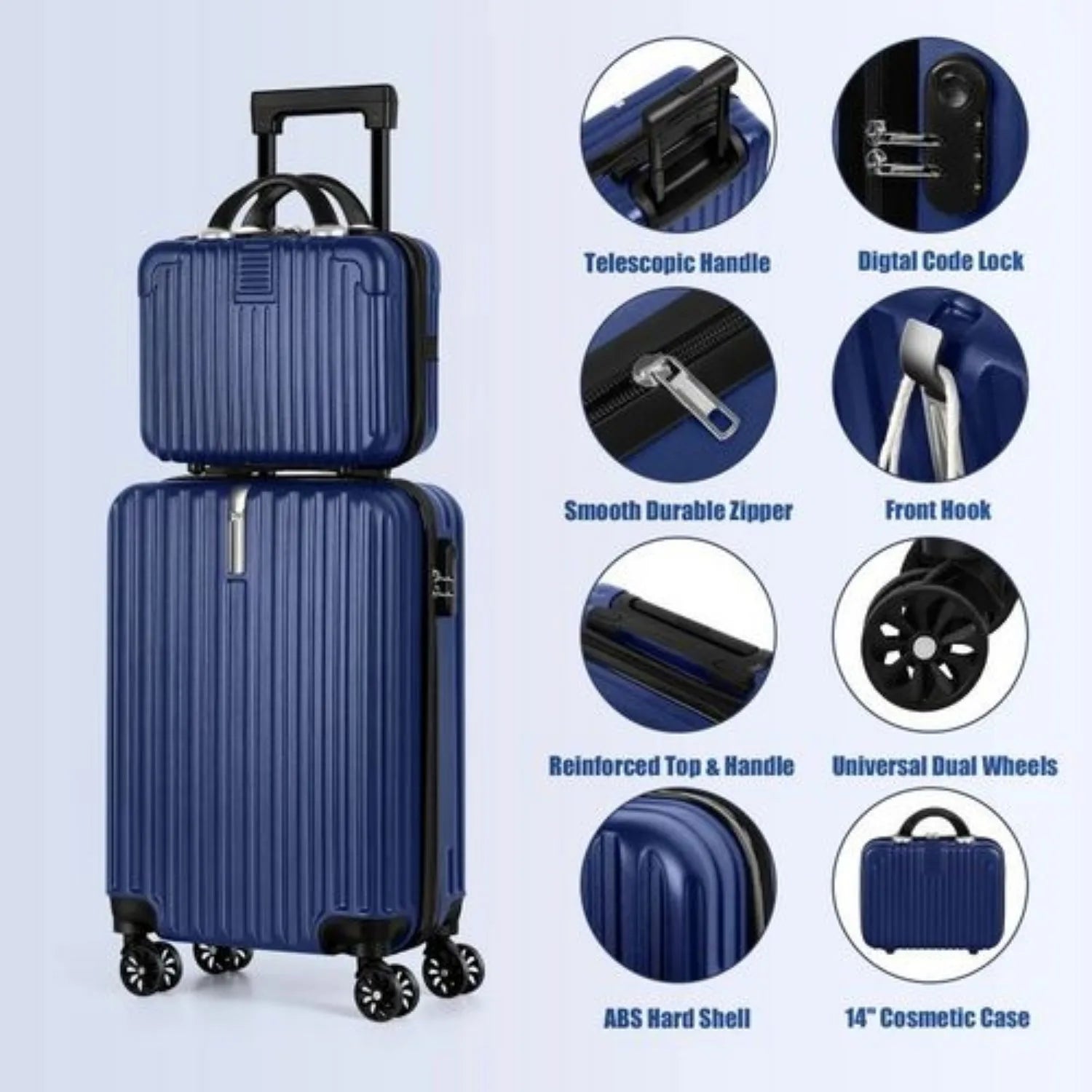 2-Piece Hardshell Luggage Set