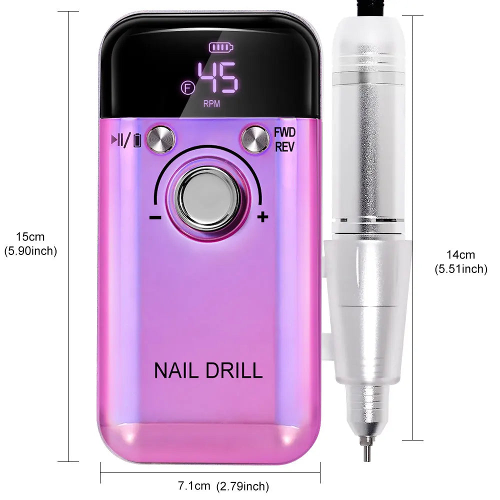 45000RPM Rechargeable Electric Nail Drill Machine