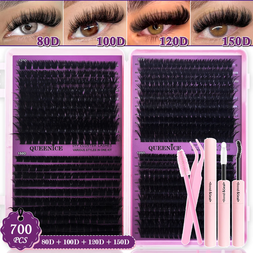 DIY Lash Extension Kit Clusters Individual Eyelashes Kit