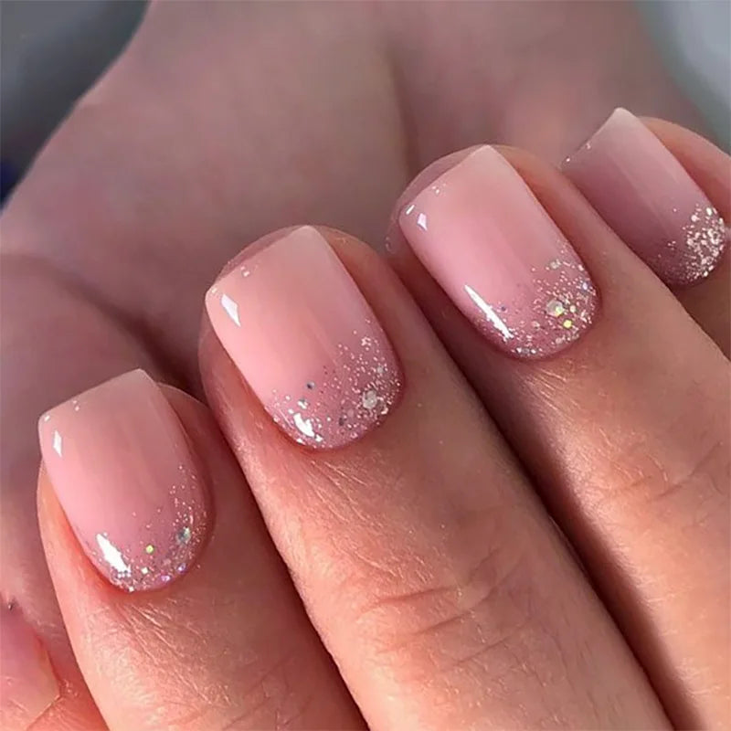 24pc Short Ballet Press on Nails
