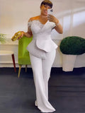 High Waist Strapless Jumpsuit