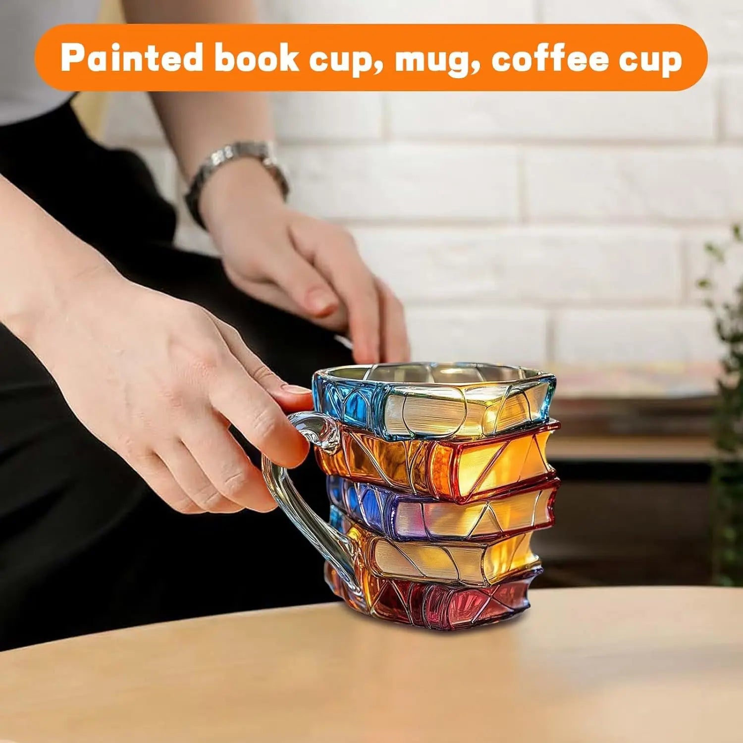 Painted Book Mug Novelty Coffee Mugs