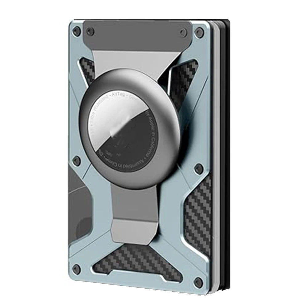 MagSafe-Metal Card Holder with AirTag Holder, RFID Blocking