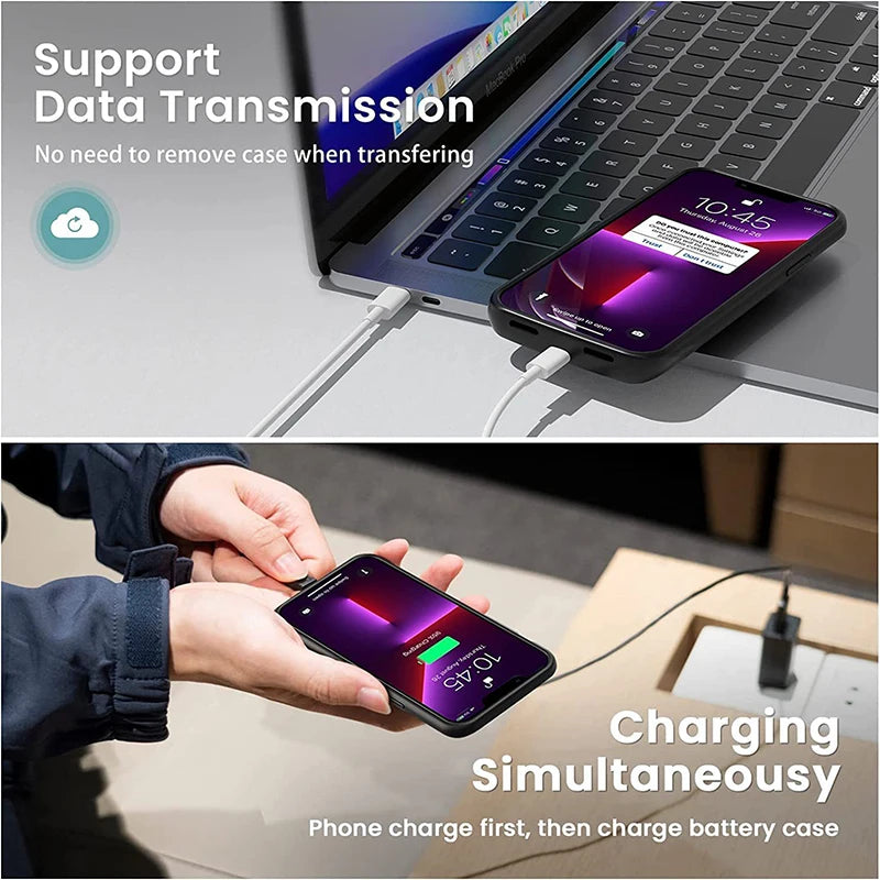 6800/7000mAh Battery Charger Case