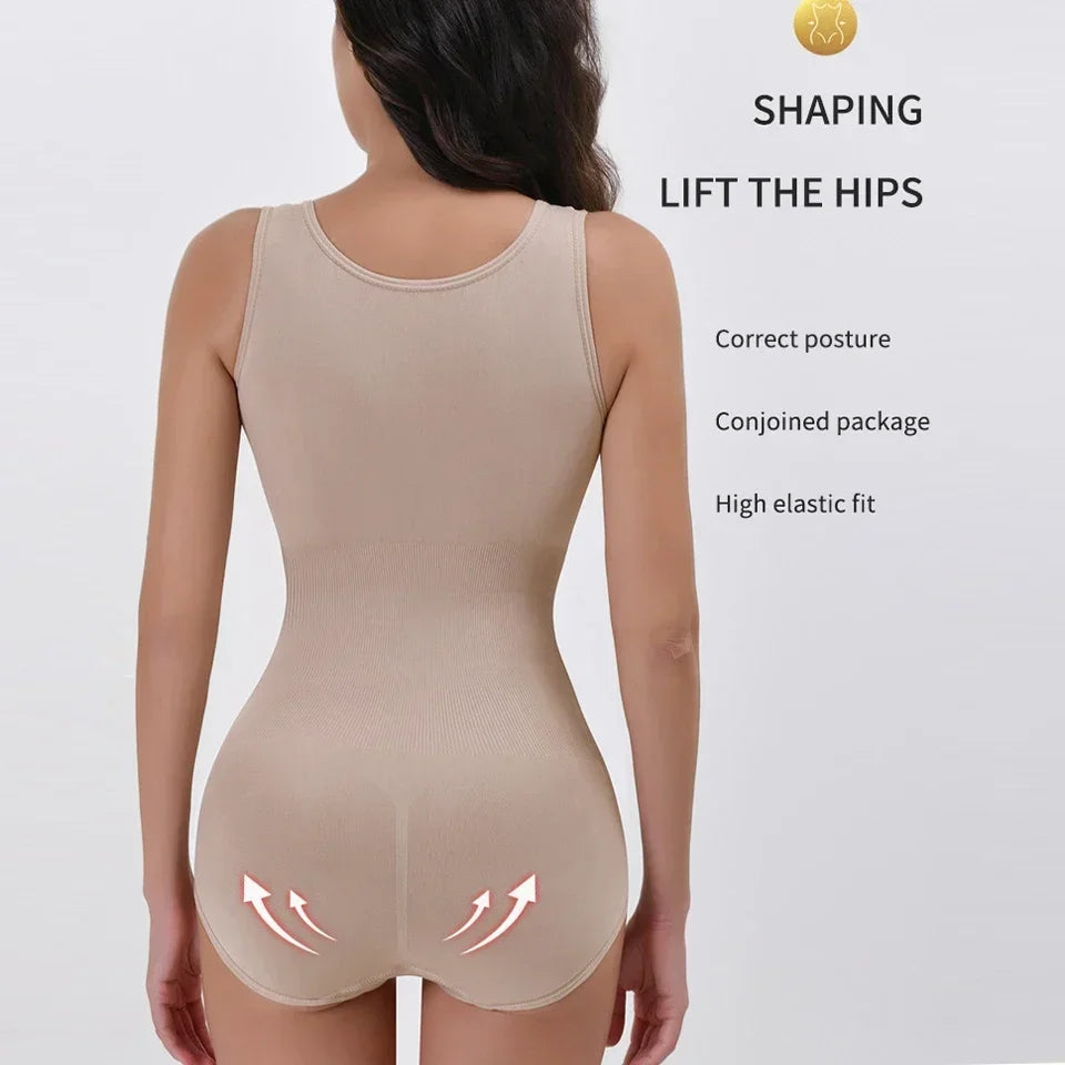 New Bodysuit Shapewear with Zipper Belt