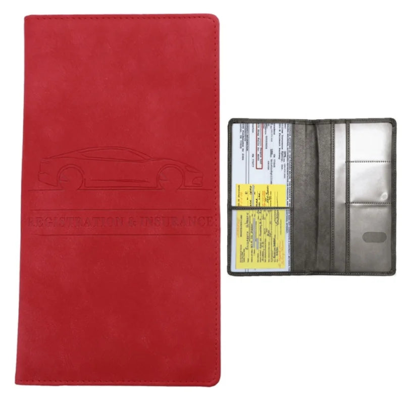 Car Registration Vehicle License Insurance Card Holder Wallet