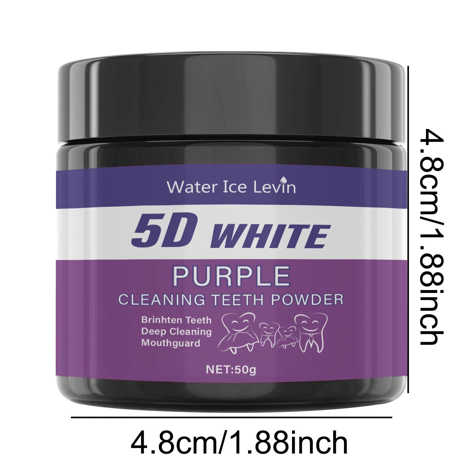 Purple Tooth Cleaning Powder